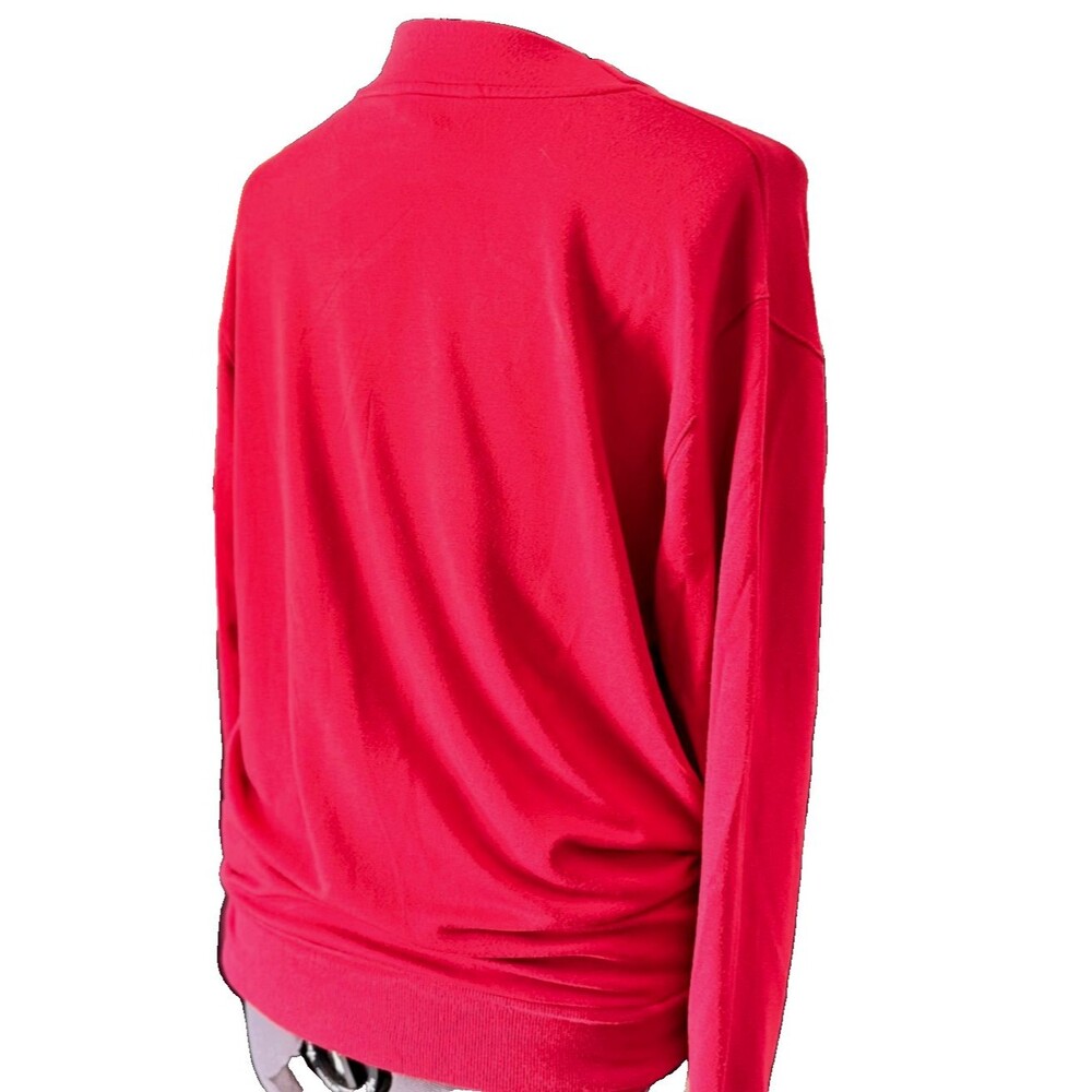 Athleta Red V-Neck Sweater - Picture 3 of 9